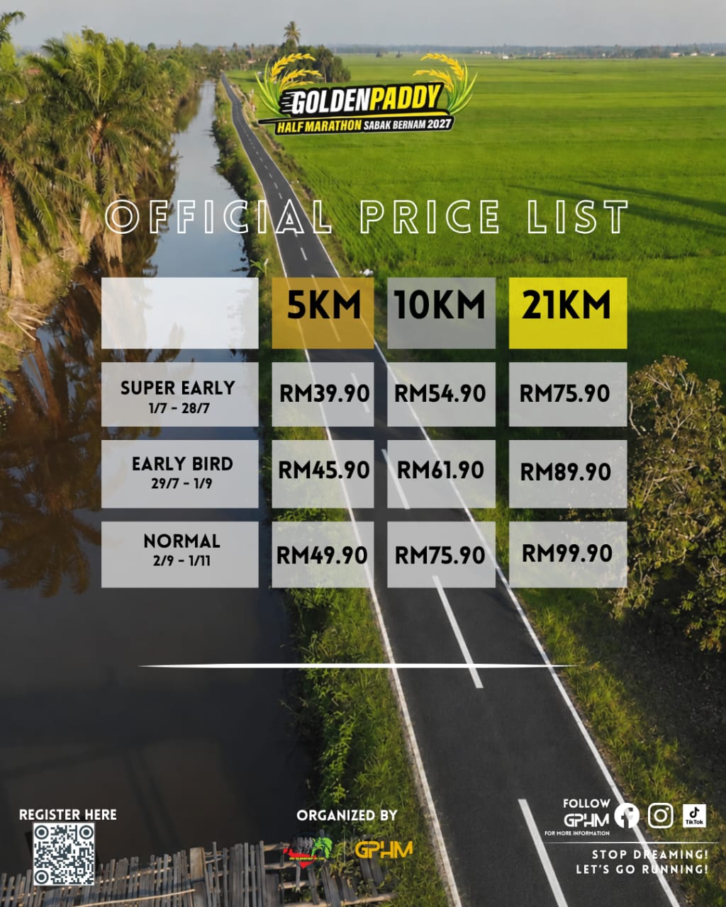GOLDEN PADDY HALF MARATHON 2027